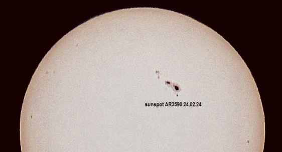 sunspot taken by DK6AO 24.04.2024